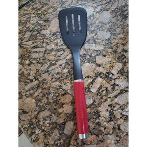 KitchenAid Red Classic Nylon Slotted Turner 13.66-Inch Aqua Sky